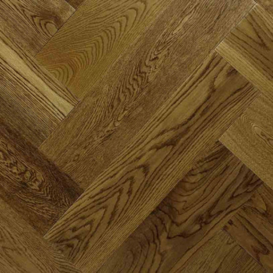 Chene 14mm Herringbone -  Antique Golden Lacquered Oak